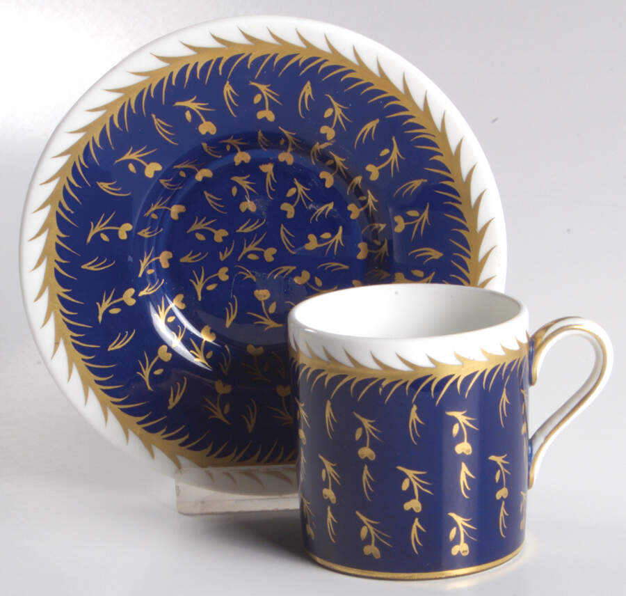 St. James Bond Shape Demitasse Cup and Saucer Set by Wedgwood-1