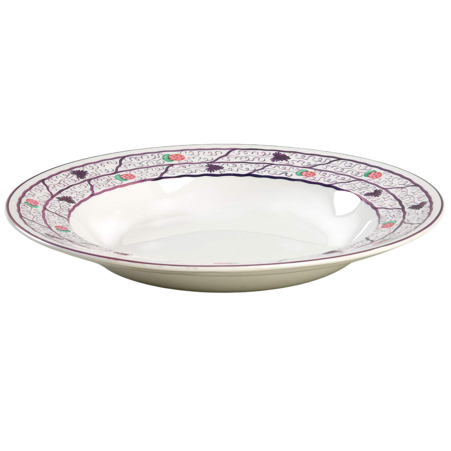 Strawberry Lustre Rim Soup Bowl by Wedgwood-1