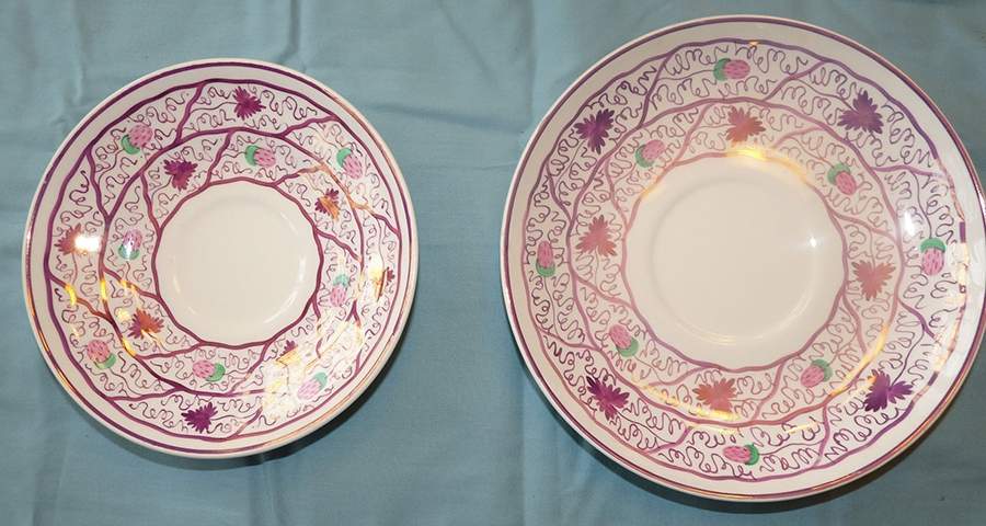 Strawberry Lustre Flat Cream Soup Bowl by Wedgwood-1