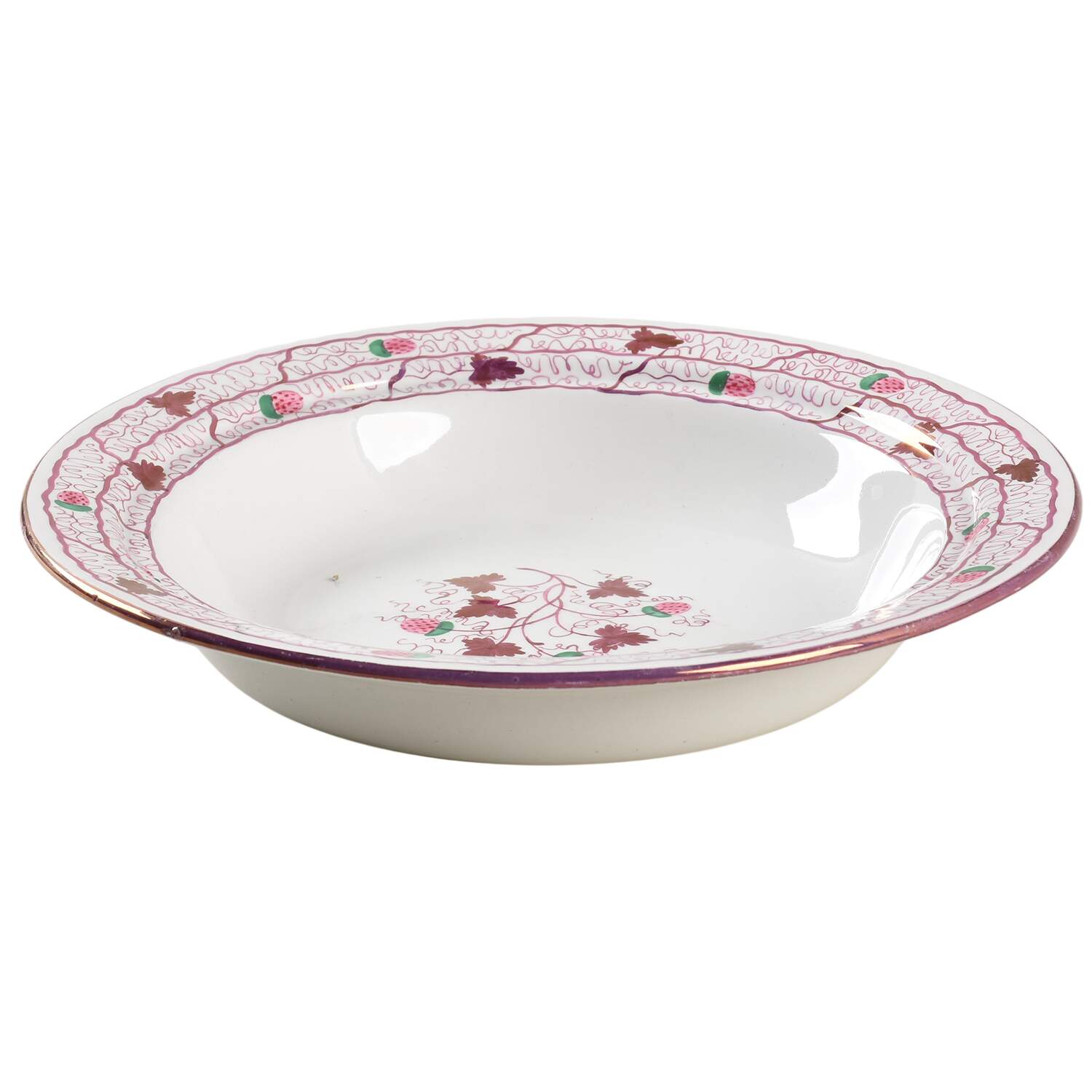 Strawberry Lustre Muffin Dish No Lid by Wedgwood-1