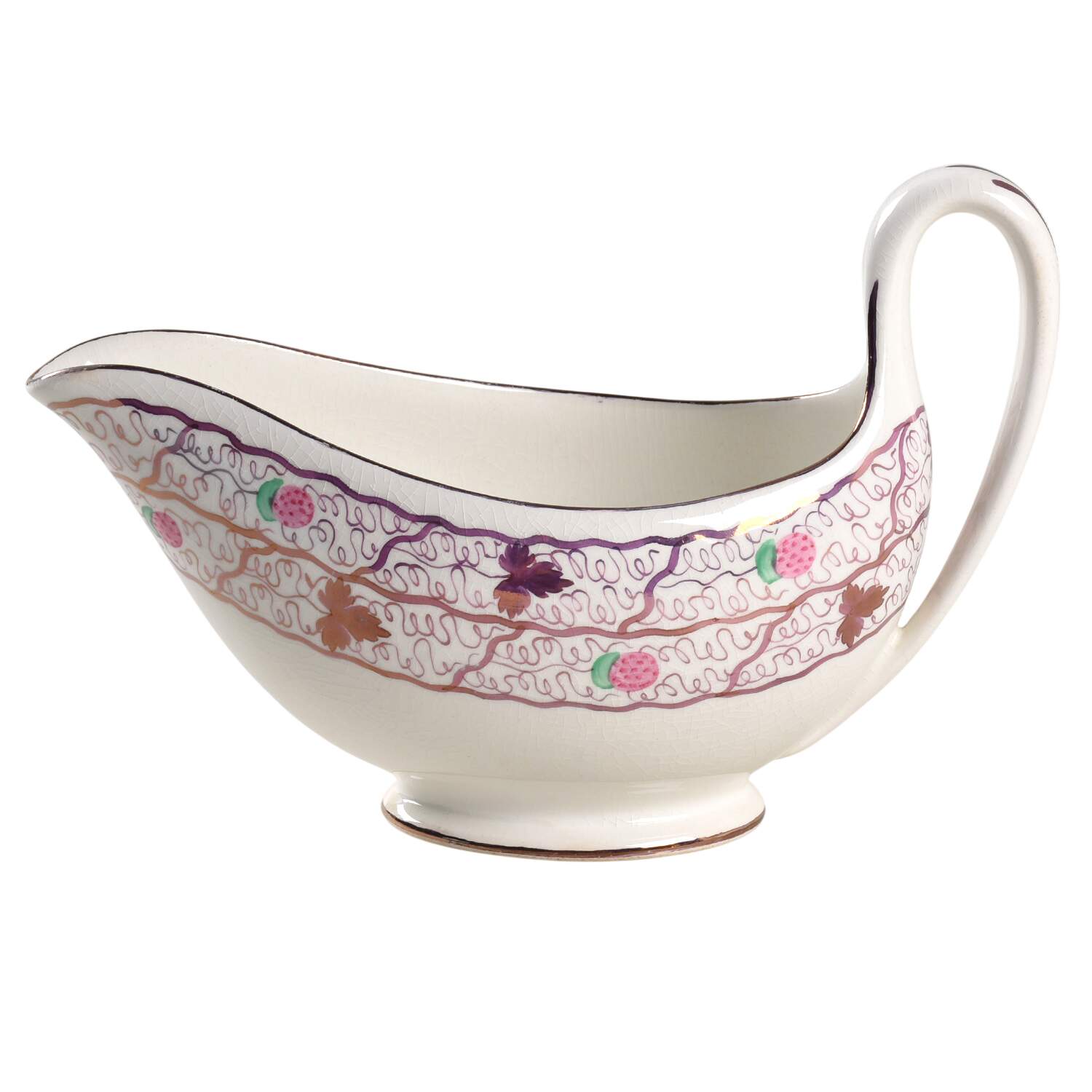 Strawberry Lustre Gravy Boat by Wedgwood-1