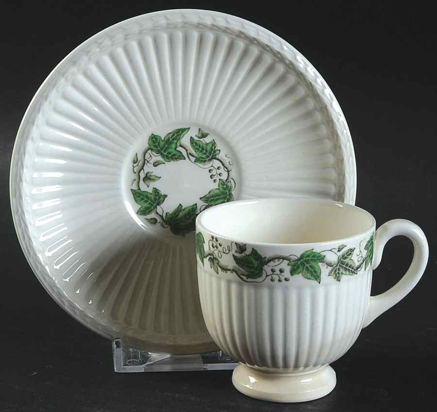 Stratford Footed Demitasse Cup & Saucer Set by Wedgwood-1