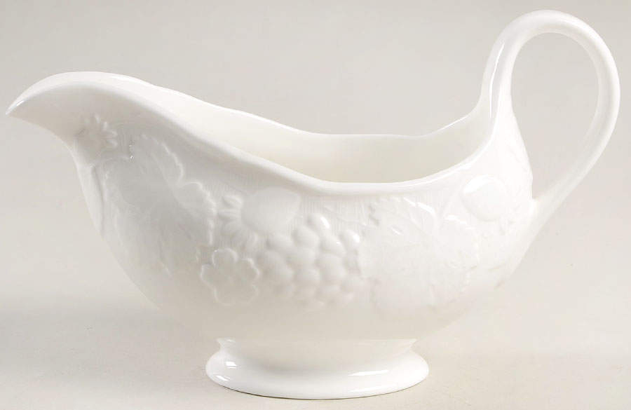 Strawberry & Vine (Bone Or Earthenware) Gravy Boat by Wedgwood-1