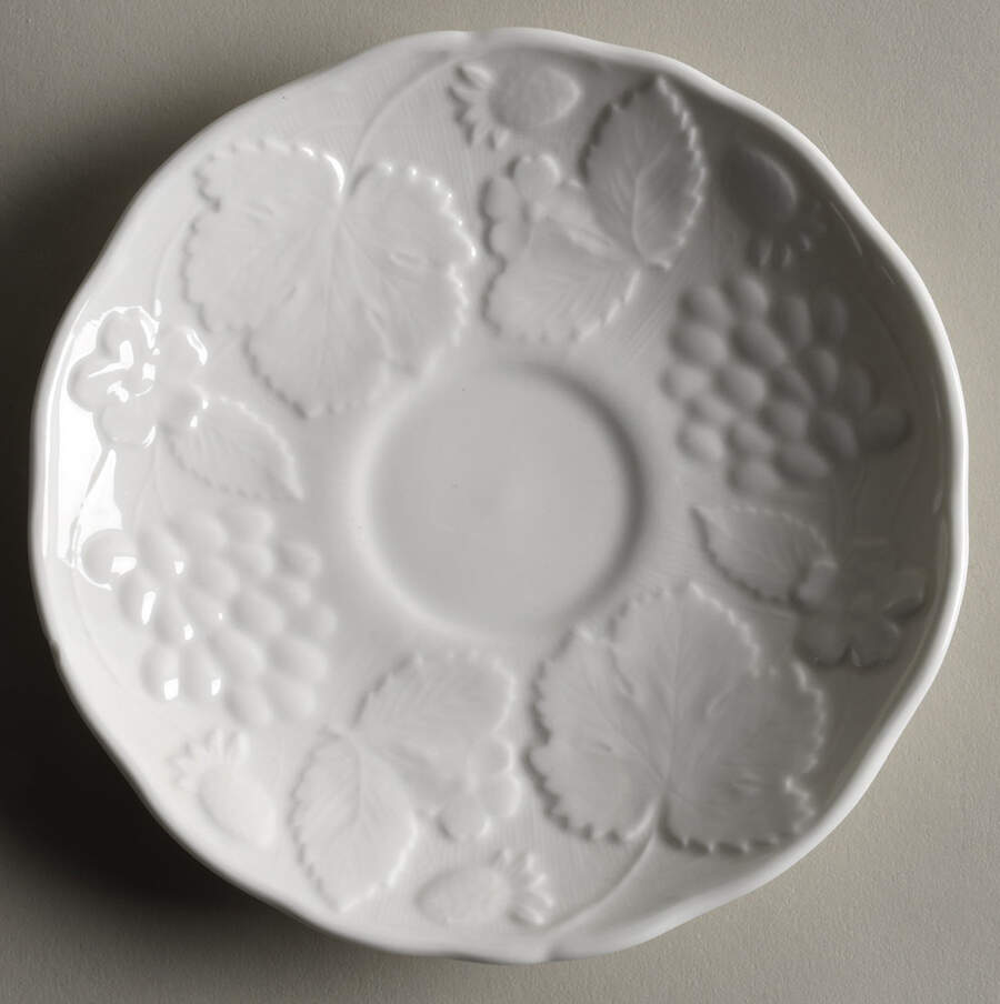 Strawberry & Vine (Bone Or Earthenware) Saucer for Flat Cup by Wedgwood-1