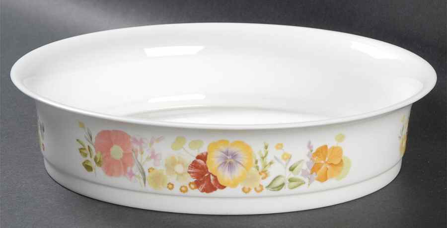 Summer Bouquet 8" Oval Vegetable Bowl by Wedgwood-1