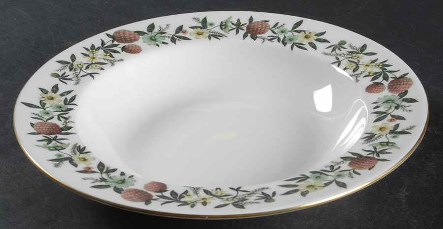 Summer Garland Rim Soup Bowl by Wedgwood-1