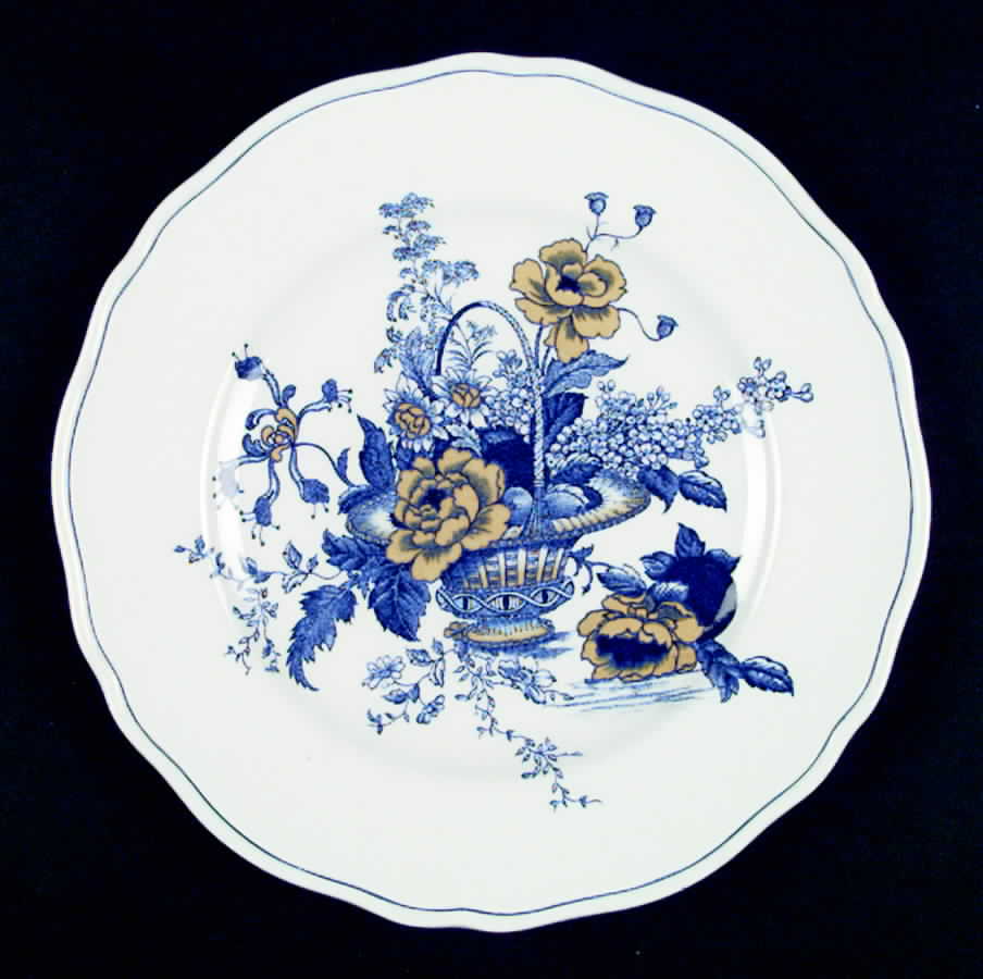 Surrey Blue & Yellow Dinner Plate by Wedgwood-1