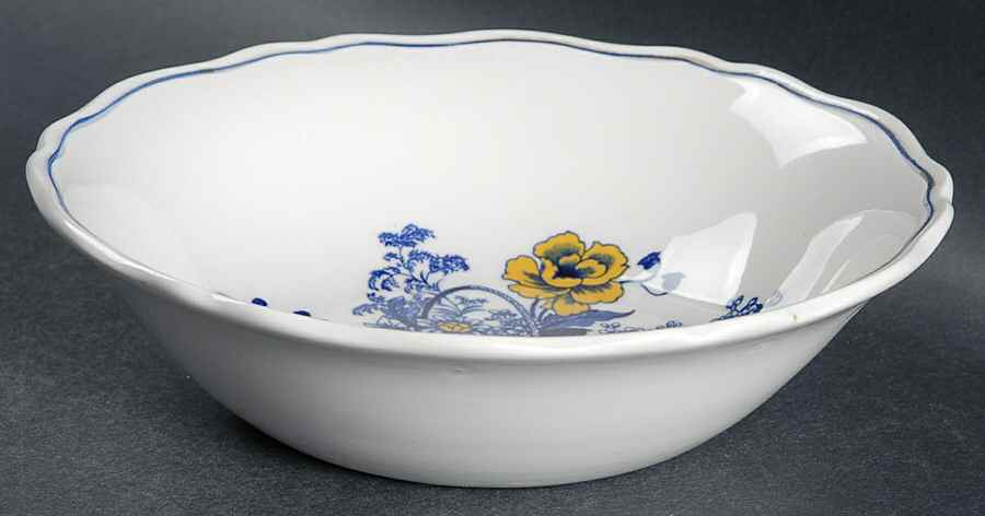 Surrey Blue & Yellow Coupe Cereal Bowl by Wedgwood-1