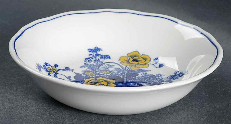 Surrey Blue & Yellow Fruit/Dessert (Sauce) Bowl by Wedgwood-1
