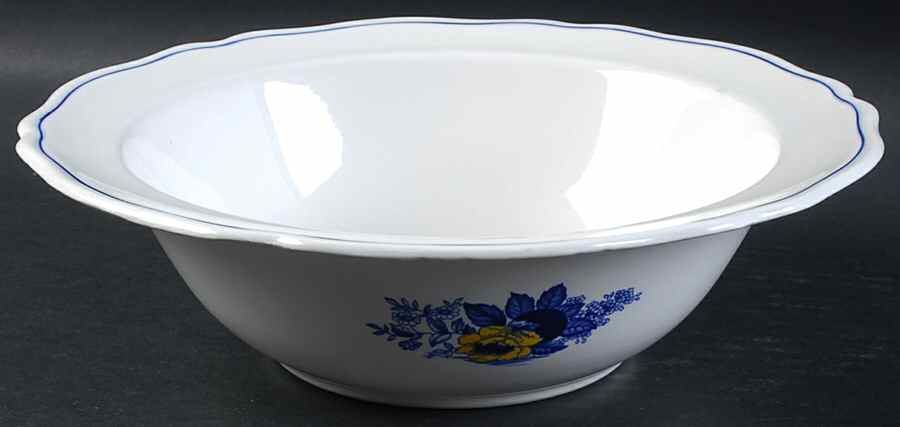 Surrey Blue & Yellow 9" Round Vegetable Bowl by Wedgwood-1