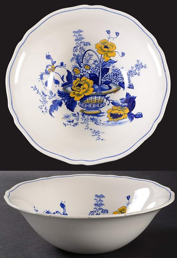 Surrey Blue & Yellow 8" Round Vegetable Bowl by Wedgwood-1
