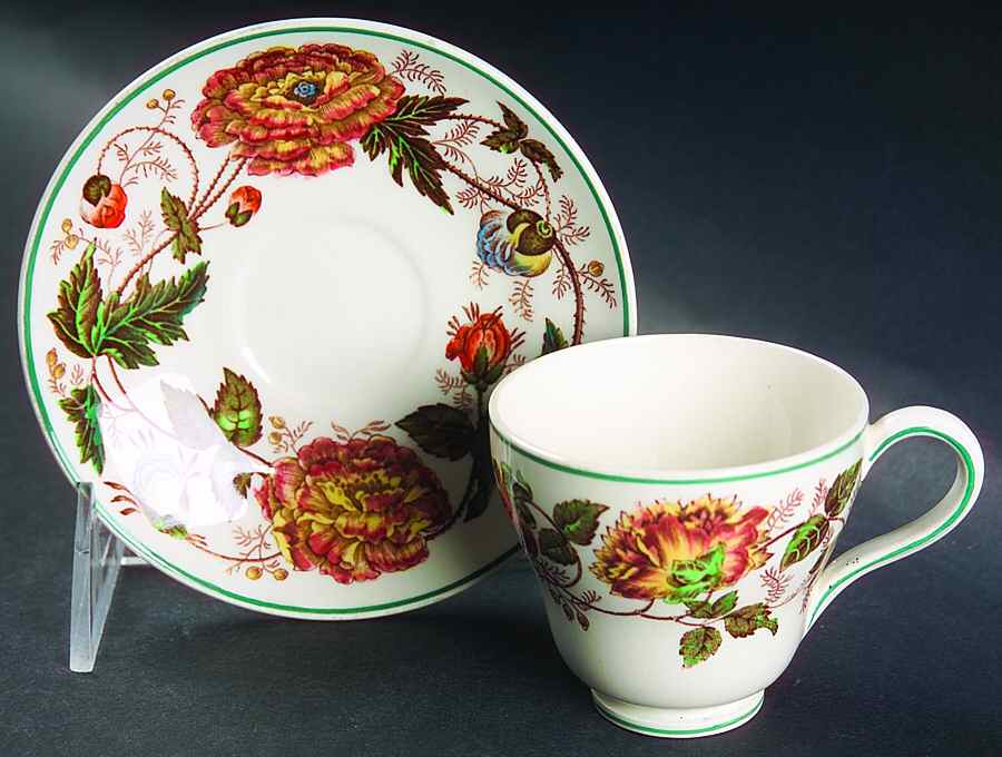 Surrey Rust Footed Demitasse Cup & Saucer Set by Wedgwood-1