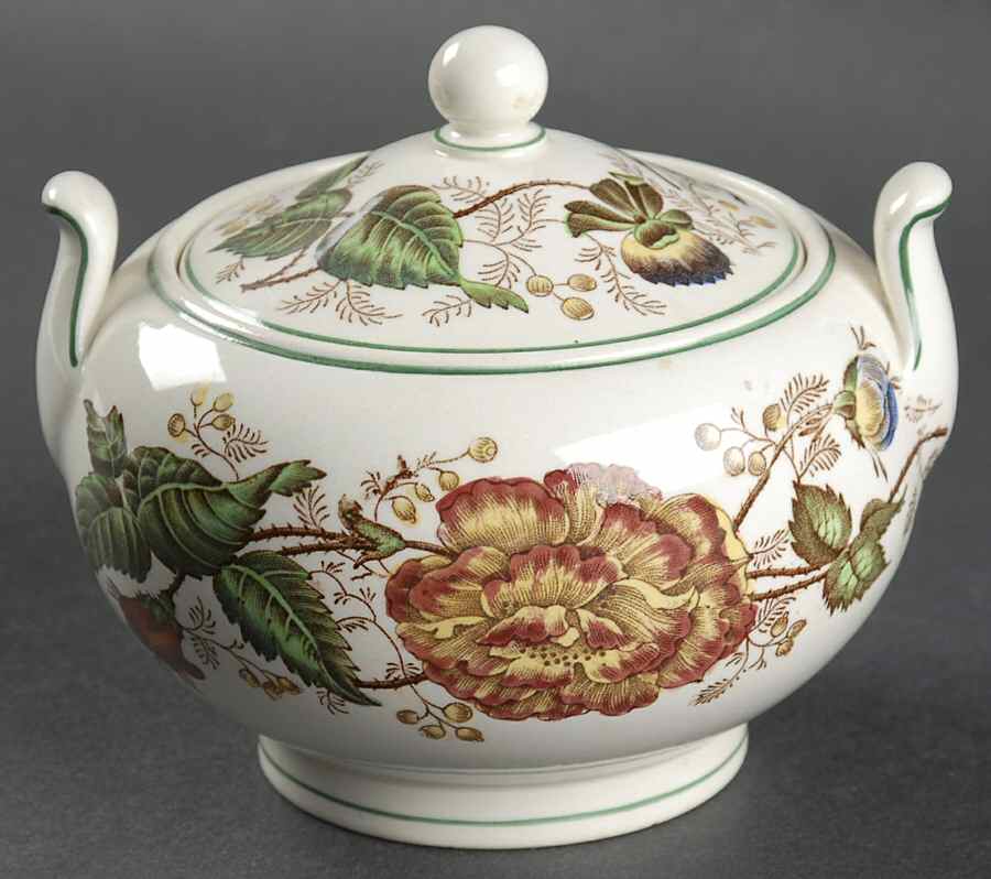 Surrey Rust Sugar Bowl & Lid by Wedgwood-1
