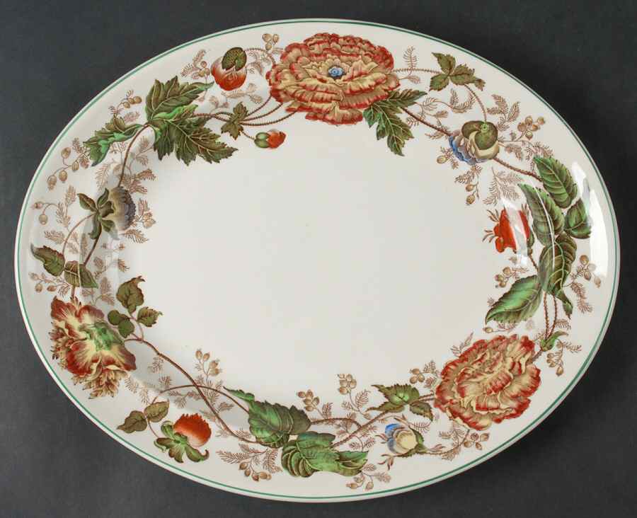Surrey Rust 12" Oval Serving Platter by Wedgwood-1