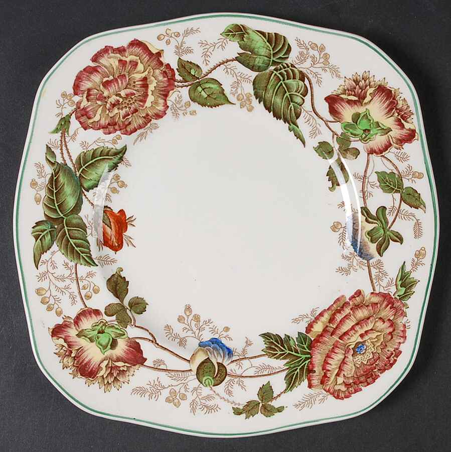 Surrey Rust Square Salad Plate by Wedgwood-1