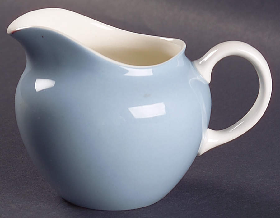 Summer Sky Blue and White (Barlaston Shape) Creamer by Wedgwood-1