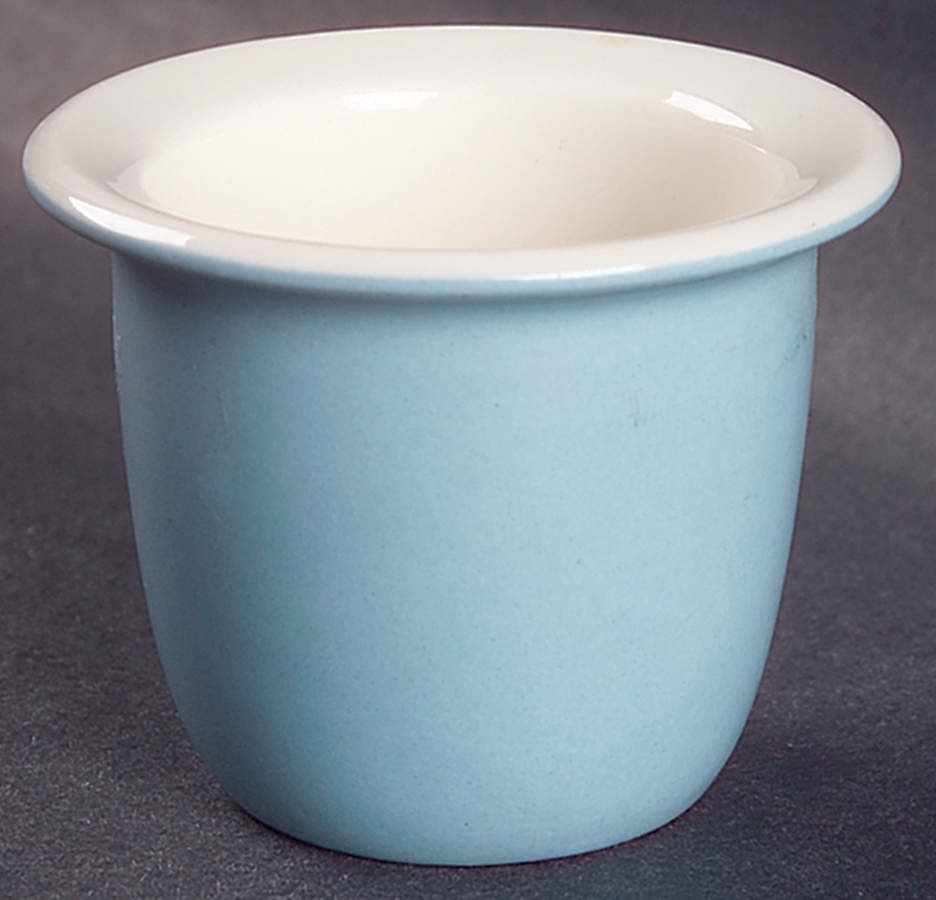 Summer Sky Blue and White (Barlaston Shape) Single Egg Cup by Wedgwood-1