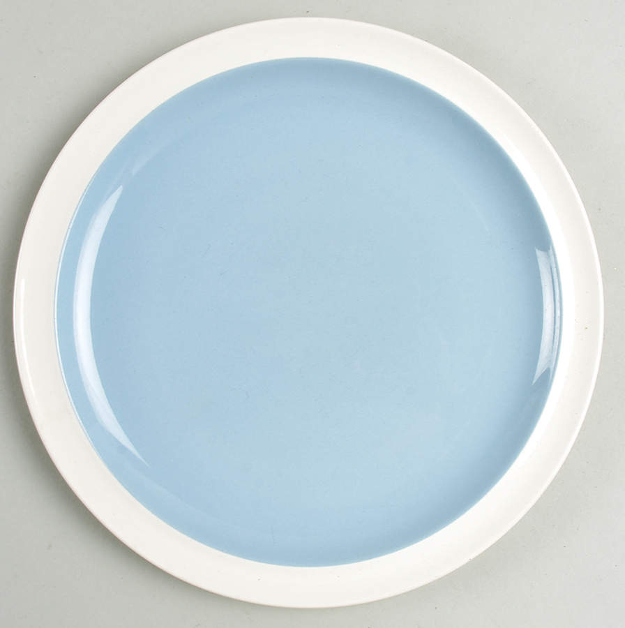 Summer Sky Blue and White (Barlaston Shape) Luncheon Plate by Wedgwood-1