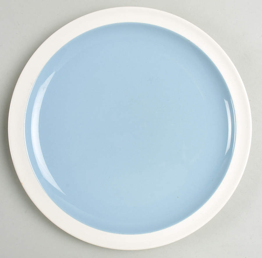 Summer Sky Blue and White (Barlaston Shape) Dinner Plate by Wedgwood-1
