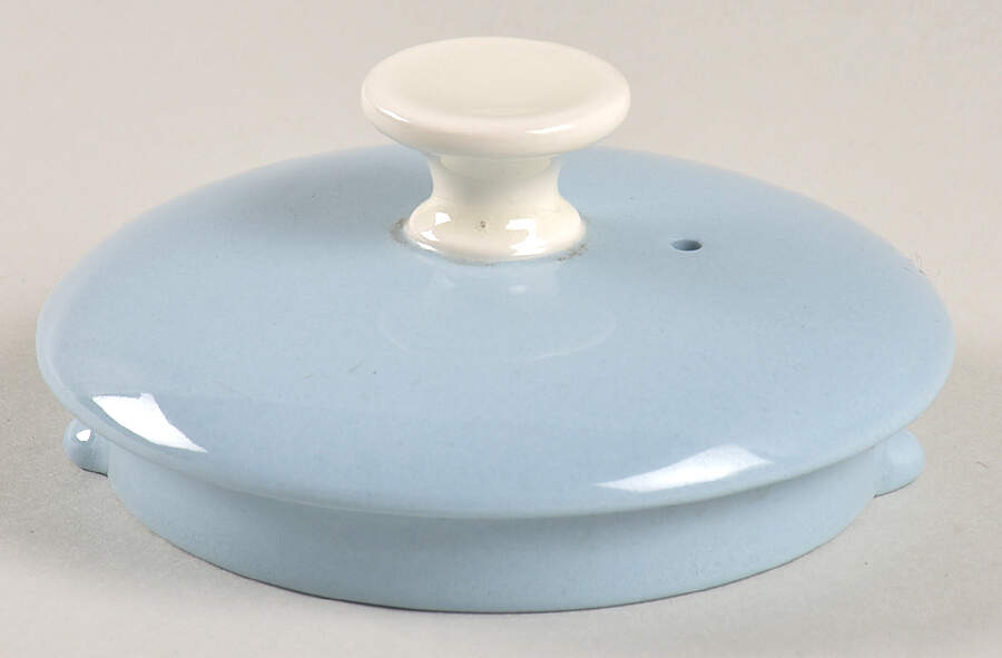Summer Sky Blue and White (Barlaston Shape) Lid for Teapot by Wedgwood-1