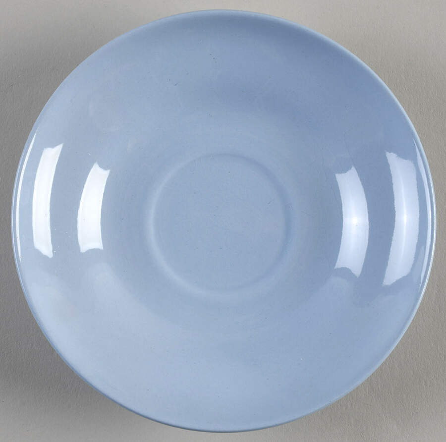 Summer Sky Blue and White (Barlaston Shape) Saucer by Wedgwood-1