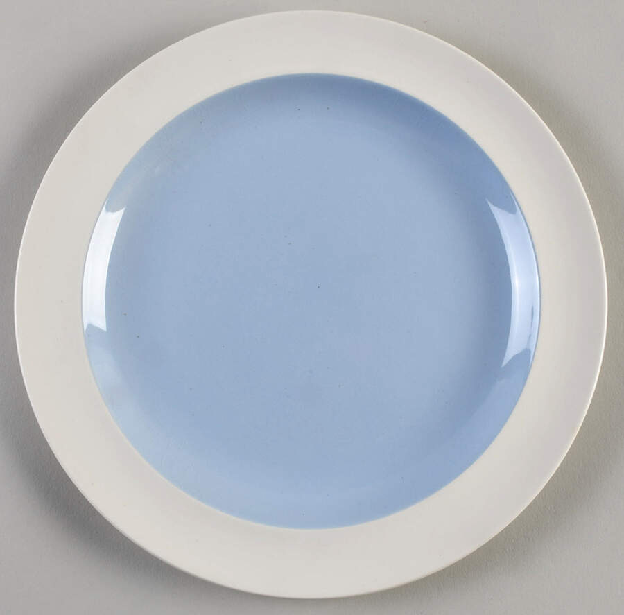 Summer Sky Blue and White (Barlaston Shape) Luncheon Plate by Wedgwood-1