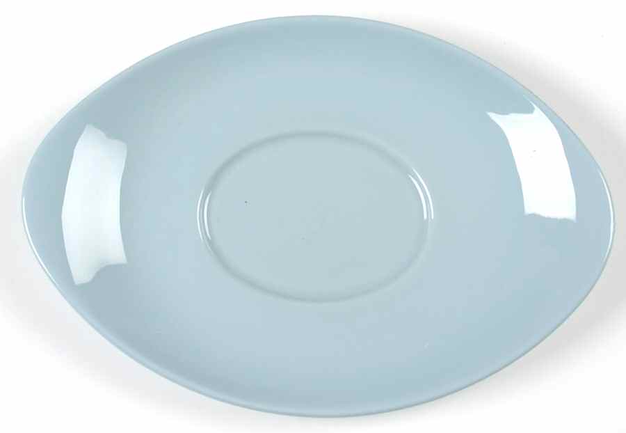 Summer Sky Blue and White (Barlaston Shape) Underplate for Gravy Boat by Wedgwood-1