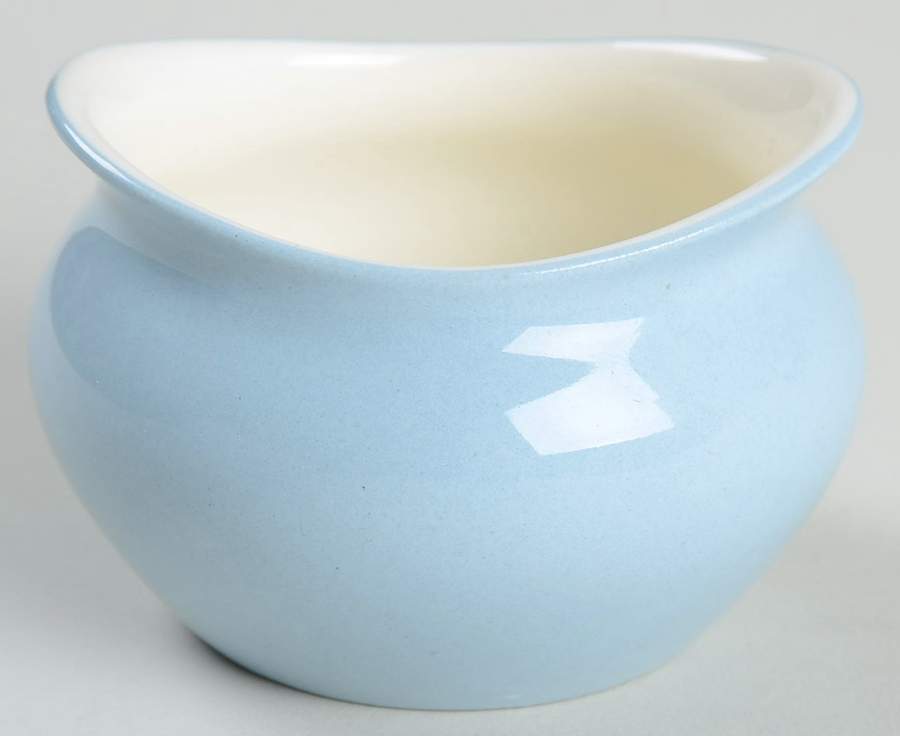 Summer Sky Blue and White (Barlaston Shape) Master Salt Dip by Wedgwood-1