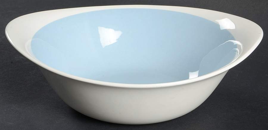 Summer Sky Blue and White (Barlaston Shape) 9" Round Vegetable Bowl by Wedgwood-1