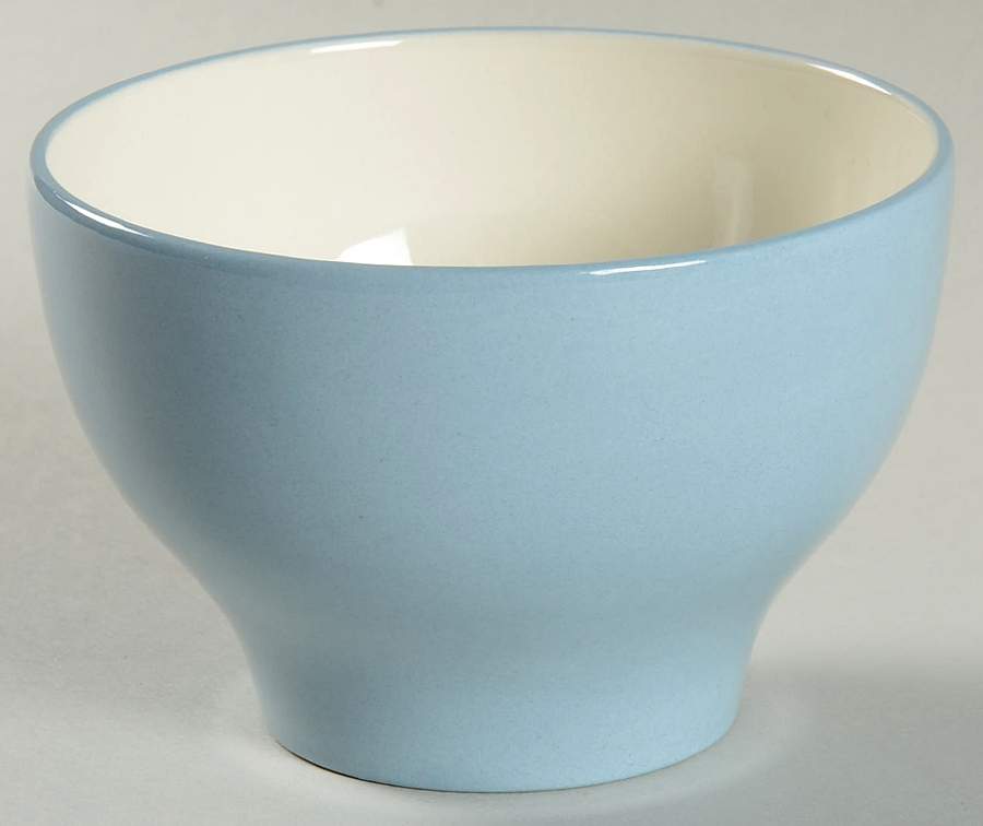 Summer Sky Blue and White (Barlaston Shape) Open Sugar Bowl by Wedgwood-1