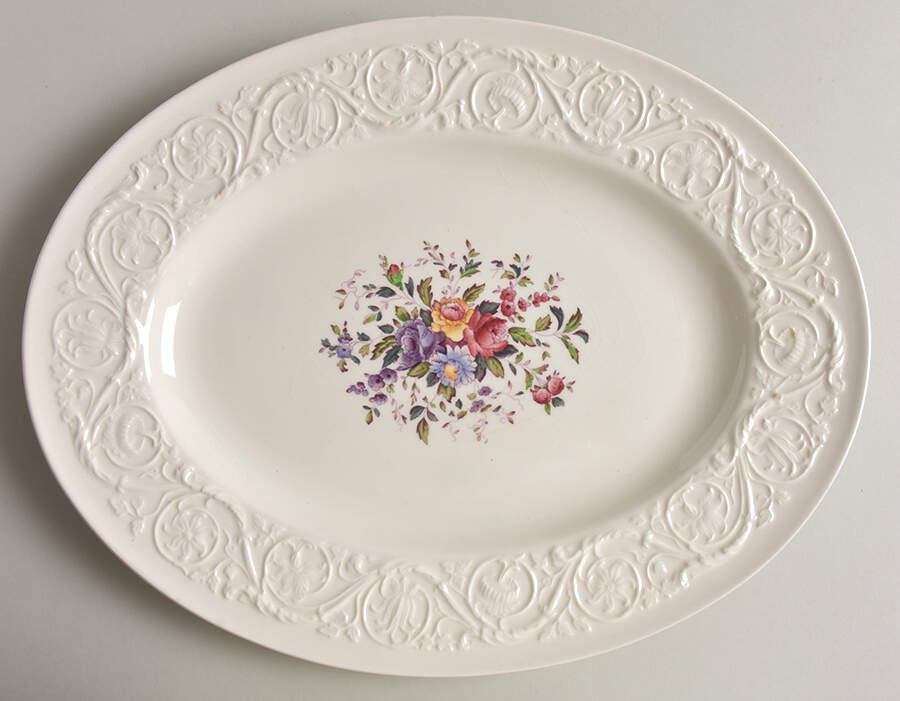 Swansea 14" Oval Serving Platter by Wedgwood-1