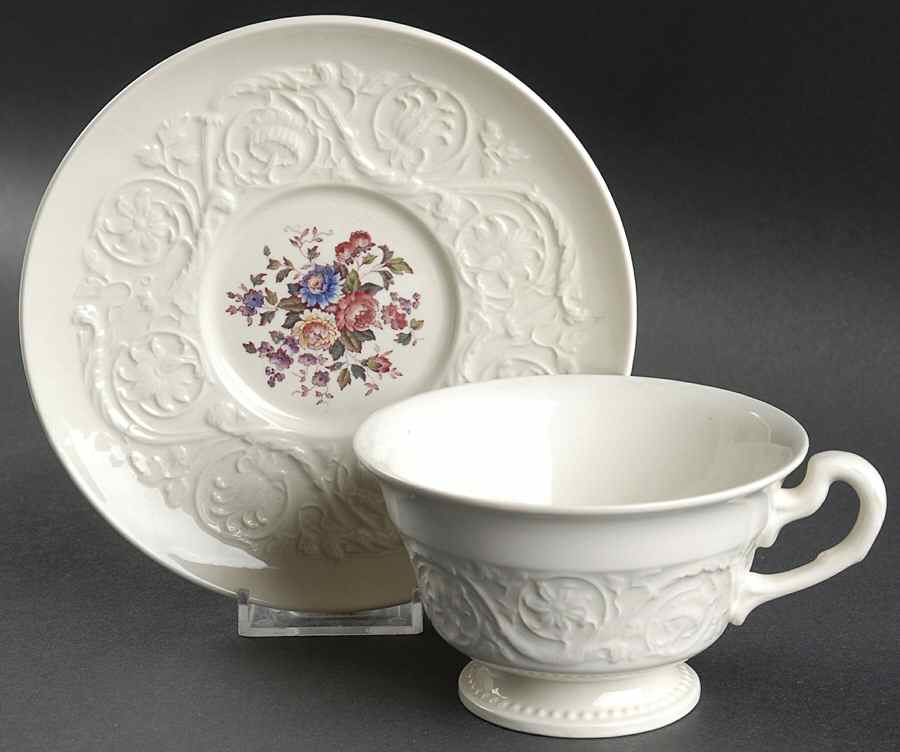 Swansea Oversized Cup & Saucer Set by Wedgwood-1