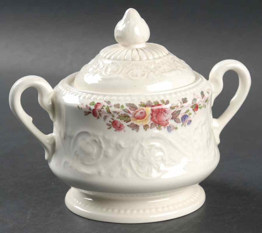 Swansea Sugar Bowl & Lid by Wedgwood-1