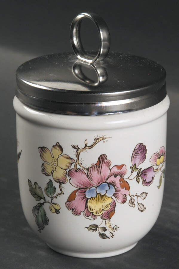 Swallow (Yellow Brown Trim) Egg Coddler & Lid by Wedgwood-1