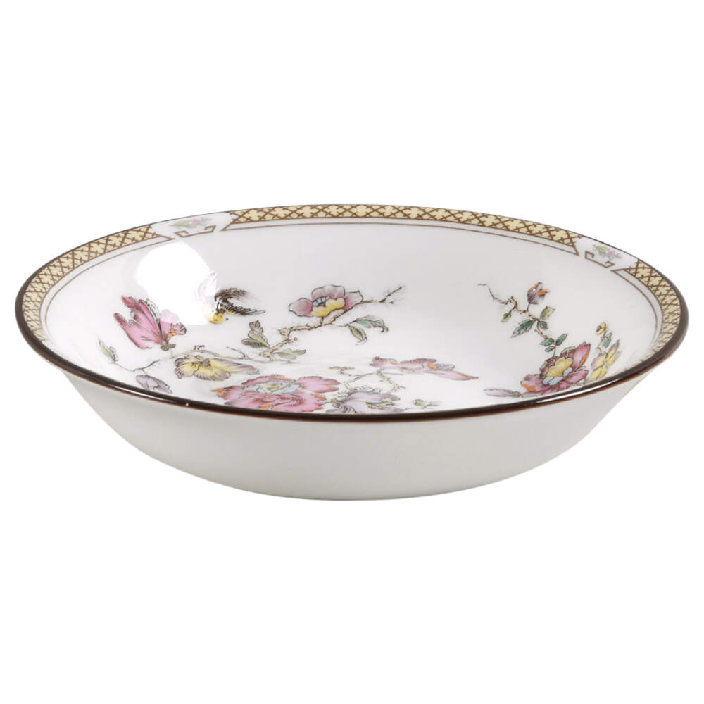 Swallow (Yellow Brown Trim) Fruit/Dessert (Sauce) Bowl by Wedgwood-1