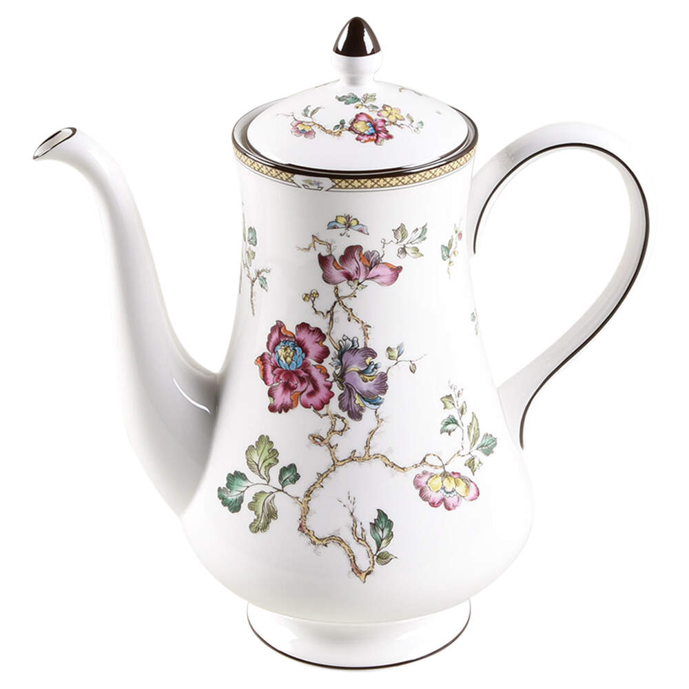 Swallow (Yellow Brown Trim) Coffee Pot & Lid by Wedgwood-1