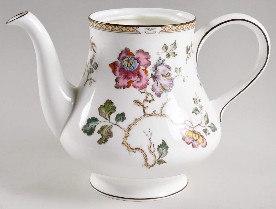 Swallow (Yellow Brown Trim) Teapot No Lid by Wedgwood-1