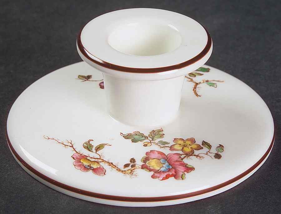 Swallow (Yellow Brown Trim) 1" Small Candlestick by Wedgwood-1