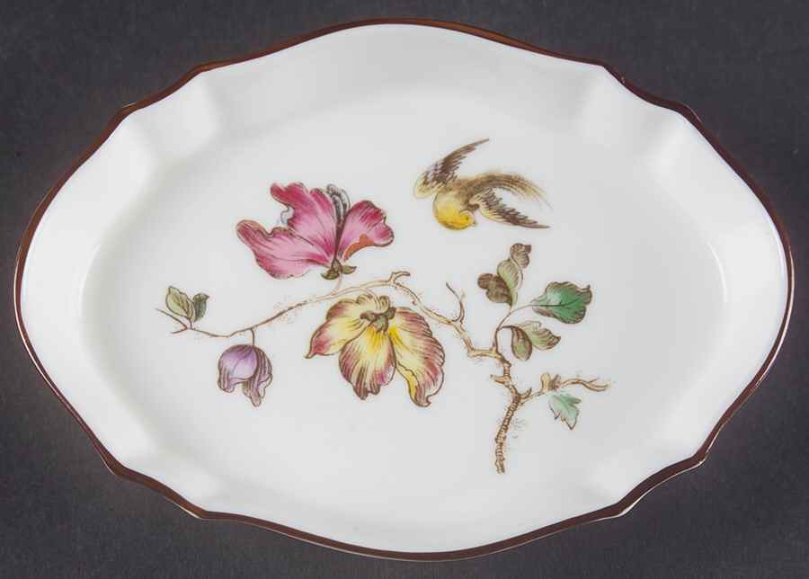 Swallow (Yellow Brown Trim) Silver Tray by Wedgwood-1