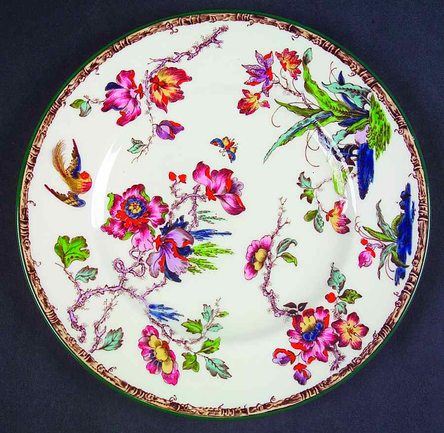 Swallow (Green Trim) Salad Plate by Wedgwood-1