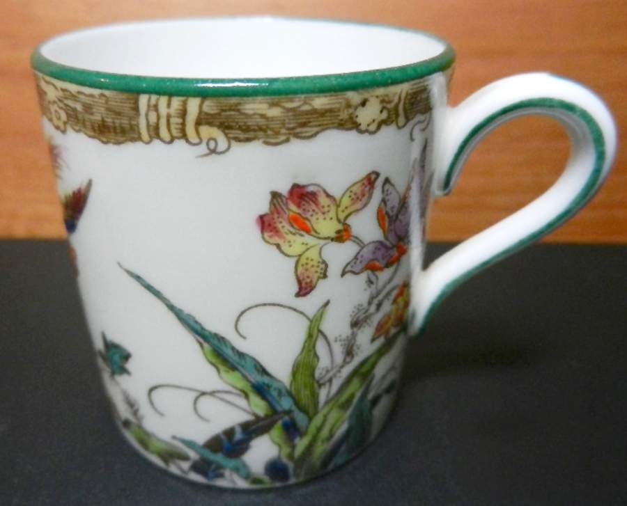 Swallow (Green Trim) Flat Demitasse Cup by Wedgwood-1