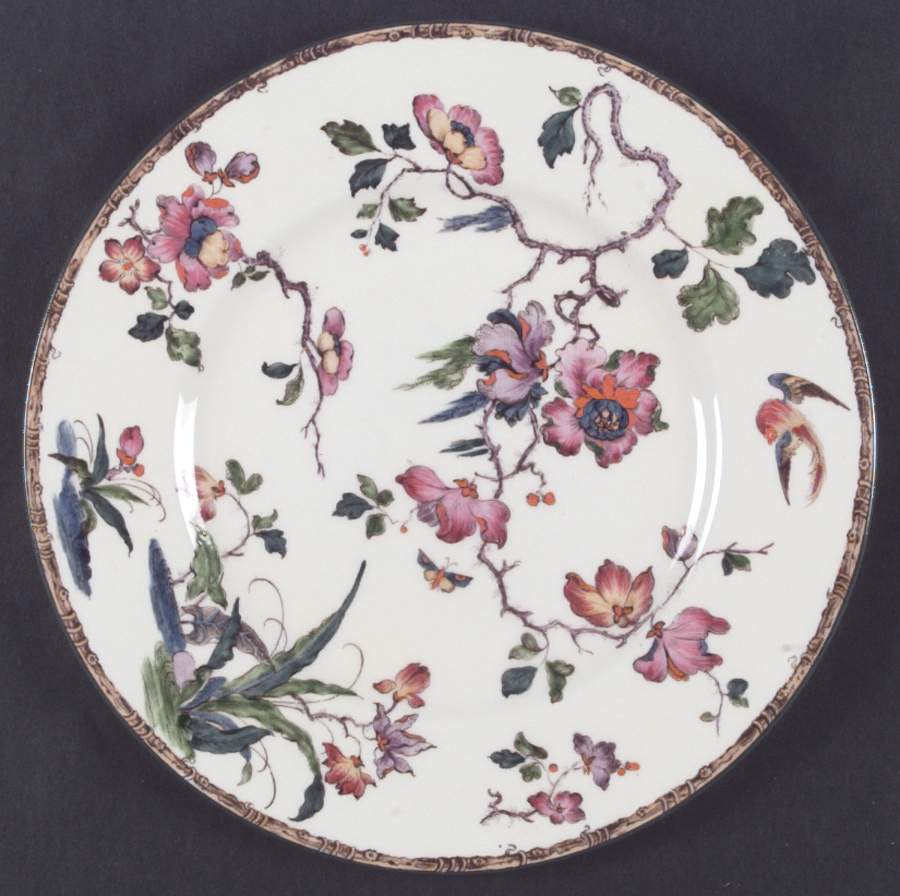 Swallow (Green Trim) Dinner Plate by Wedgwood-1