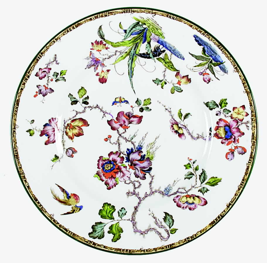 Swallow (Green Trim) Dinner Plate by Wedgwood-1