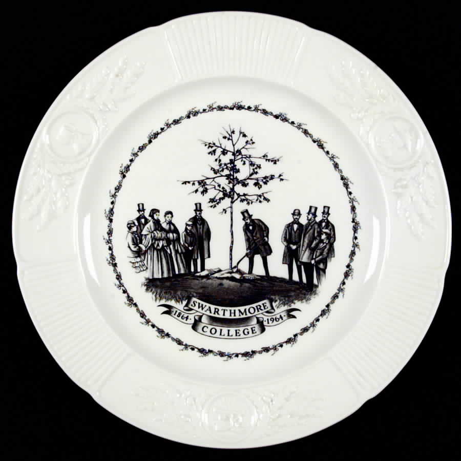 Swarthmore College Black Dinner Plate by Wedgwood-1