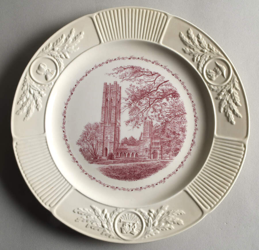 Swarthmore College Pink Dinner Plate by Wedgwood-1