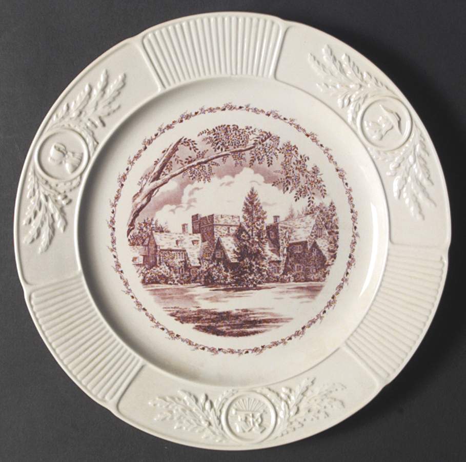 Swarthmore College Pink Dinner Plate by Wedgwood-1