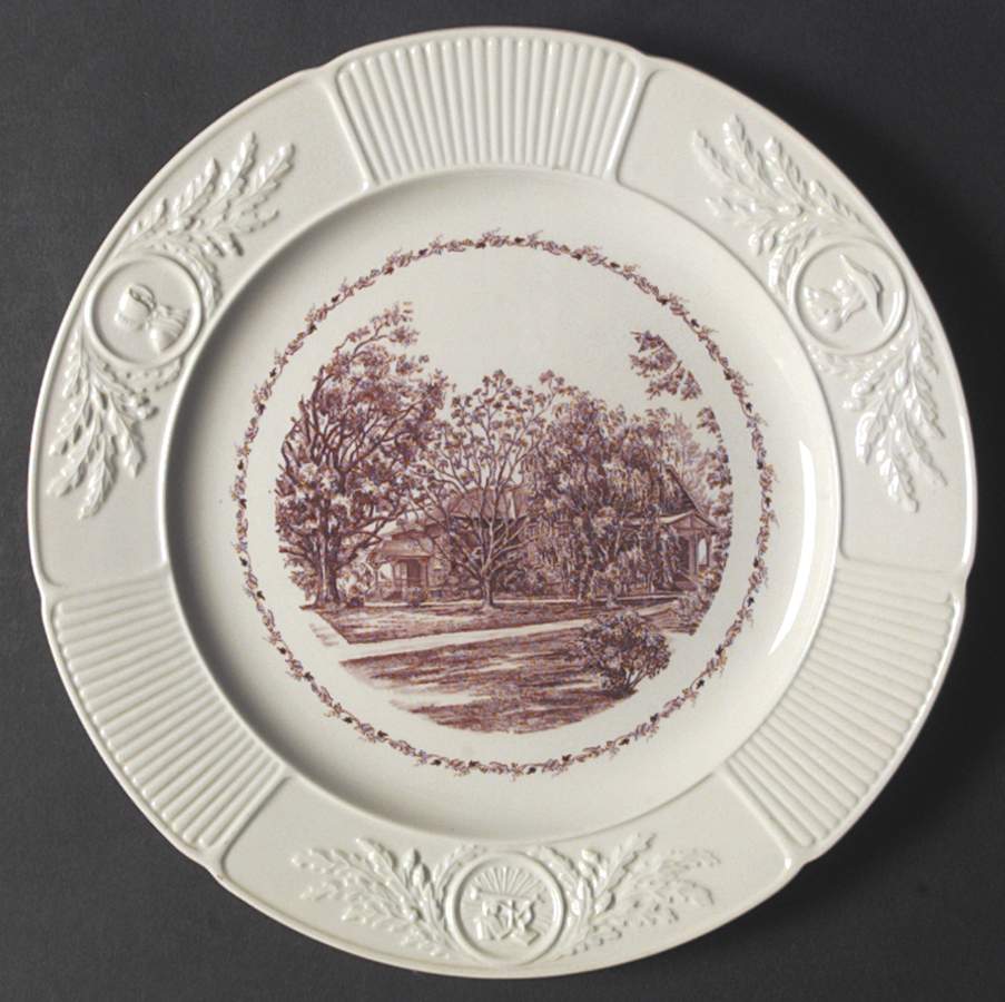 Swarthmore College Pink Dinner Plate by Wedgwood-1