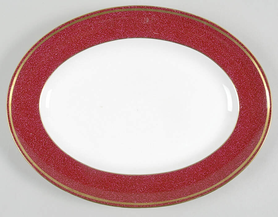 Swinburne Ruby 13" Oval Serving Platter by Wedgwood-1