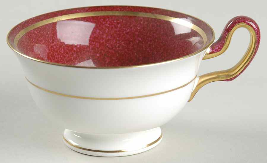 Swinburne Ruby Peony Shape Footed Cup by Wedgwood-1