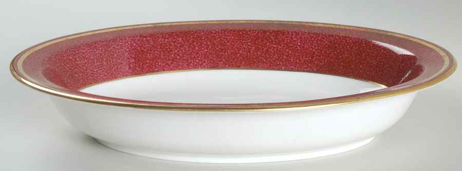 Swinburne Ruby 10" Oval Vegetable Bowl by Wedgwood-1